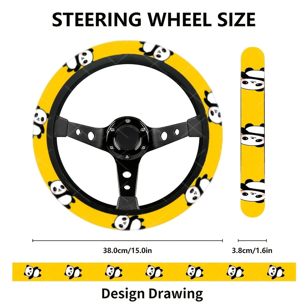 Panda Steering Wheel Cover – Fits Cars, SUVs & Trucks Steering Wheel Cover HIP