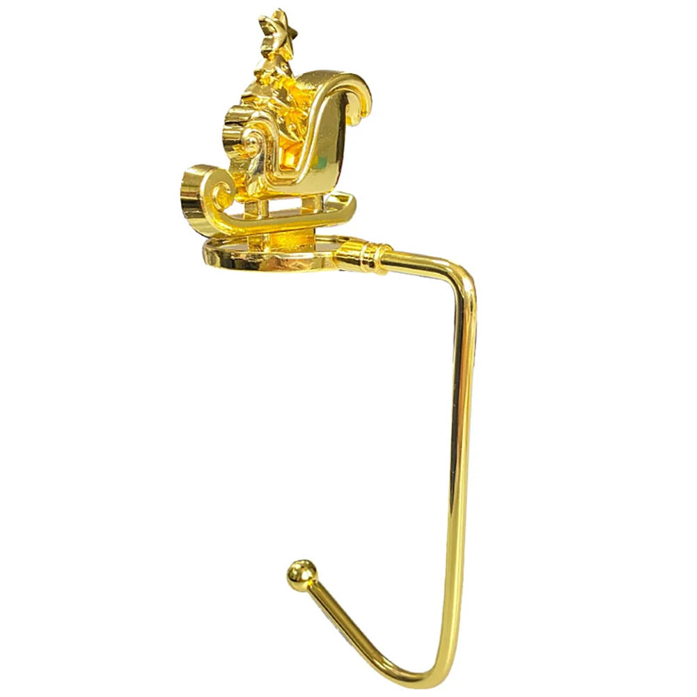 2026 New Year Christmas Fireplace Hooks for Hanging Stockings Metal No Glue Table Edge Hooks Decorative Quick Setup Home Hooks HIP 14