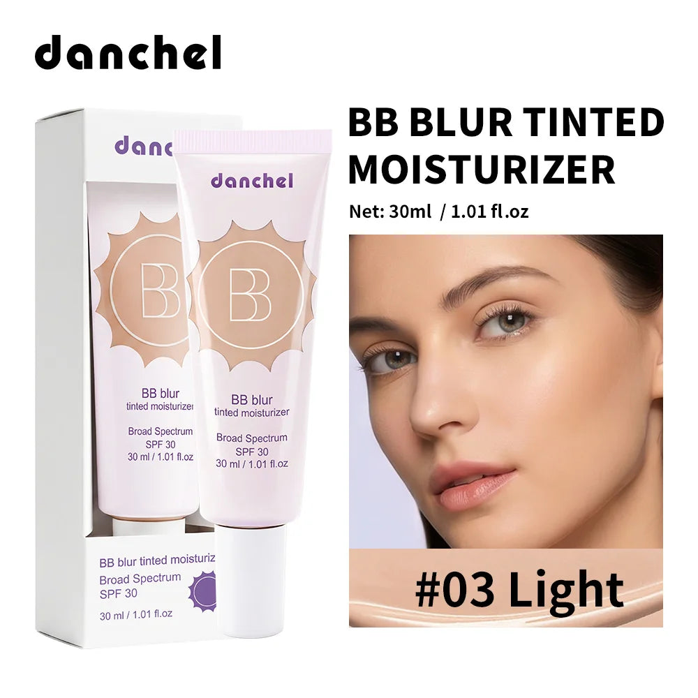 SPF30 BB Blur Tinted Moisturizer Medium Coverage Even Skin Tone Lightweight Sun Protection Face Makeup HIP 3Light