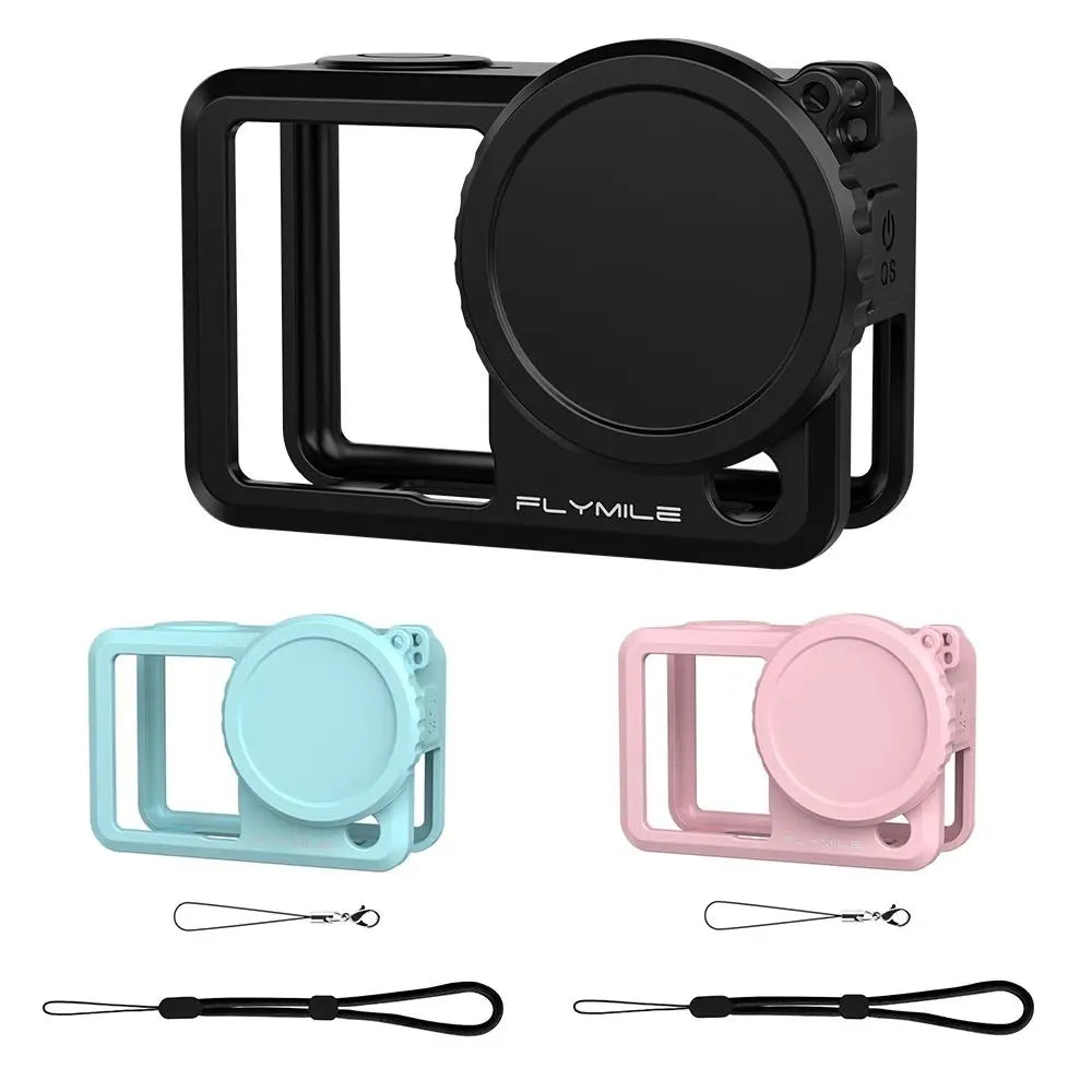 Silicone Case & Lens Cap with Anti-Lost Rope for DJI Osmo Action 6 Camera Protective Case HIP