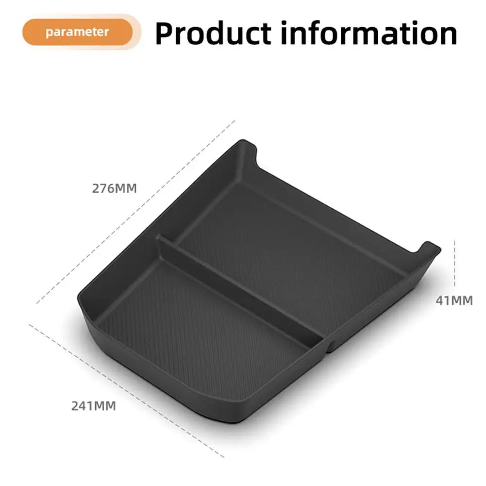 Center Console Lower Storage Box For Toyota BZ4X 2026 RHD Anti-Slip TPE Organizer Tray Right Hand Drive Car Interior Accessory HIP