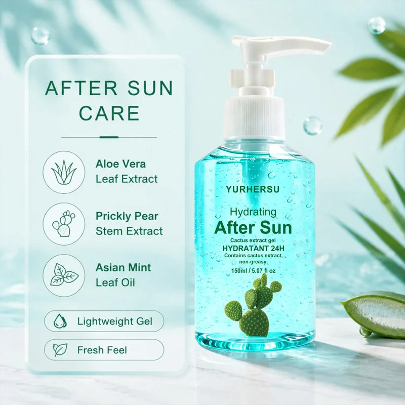 Aloe Vera After Sun Gel – Soothing Gel for Face & Body After Sun Gel HIP
