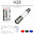 ESMARTER LED Flashlight Type-C Rechargeable Camping Torch Rechargeable LED Torch HIP H20