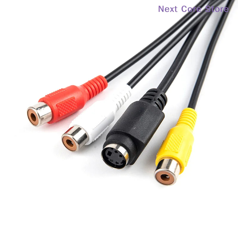 VGA to S-Video & AV TV-Out Converter Cable Adapter Video Converter Cable HIP