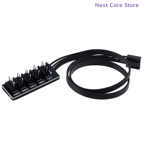 1-to-5 PWM CPU Fan Splitter Cable – 4-Pin TX4, 40cm Fan Splitter Adapter HIP