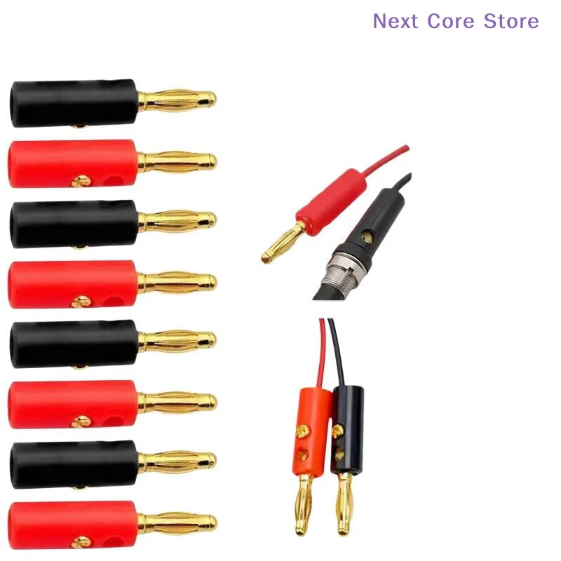 10-Piece 4mm Banana Plug Socket Terminal Set – Audio & DIY Electrical Connector Kit HIP