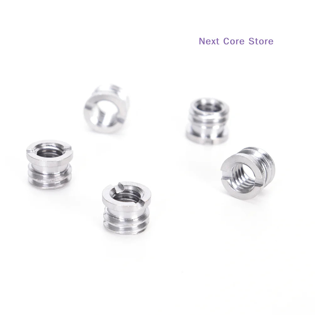 5-Pack 1/4" to 3/8" Tripod Screw Adapter – Camera Mount Tripod Screw Adapter HIP