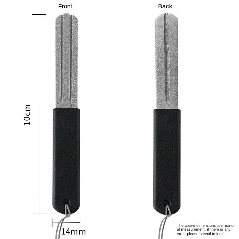 2-Pack Double-Sided Diamond Fishing Hook Sharpener | HIP Hook Sharpener HIP Black-1pc