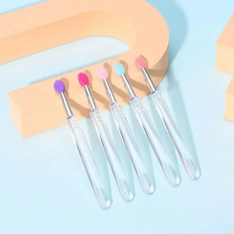 Silicone Nail Art Brush – Chrome Glitter Pigment Applicator Nail Art Applicator HIP