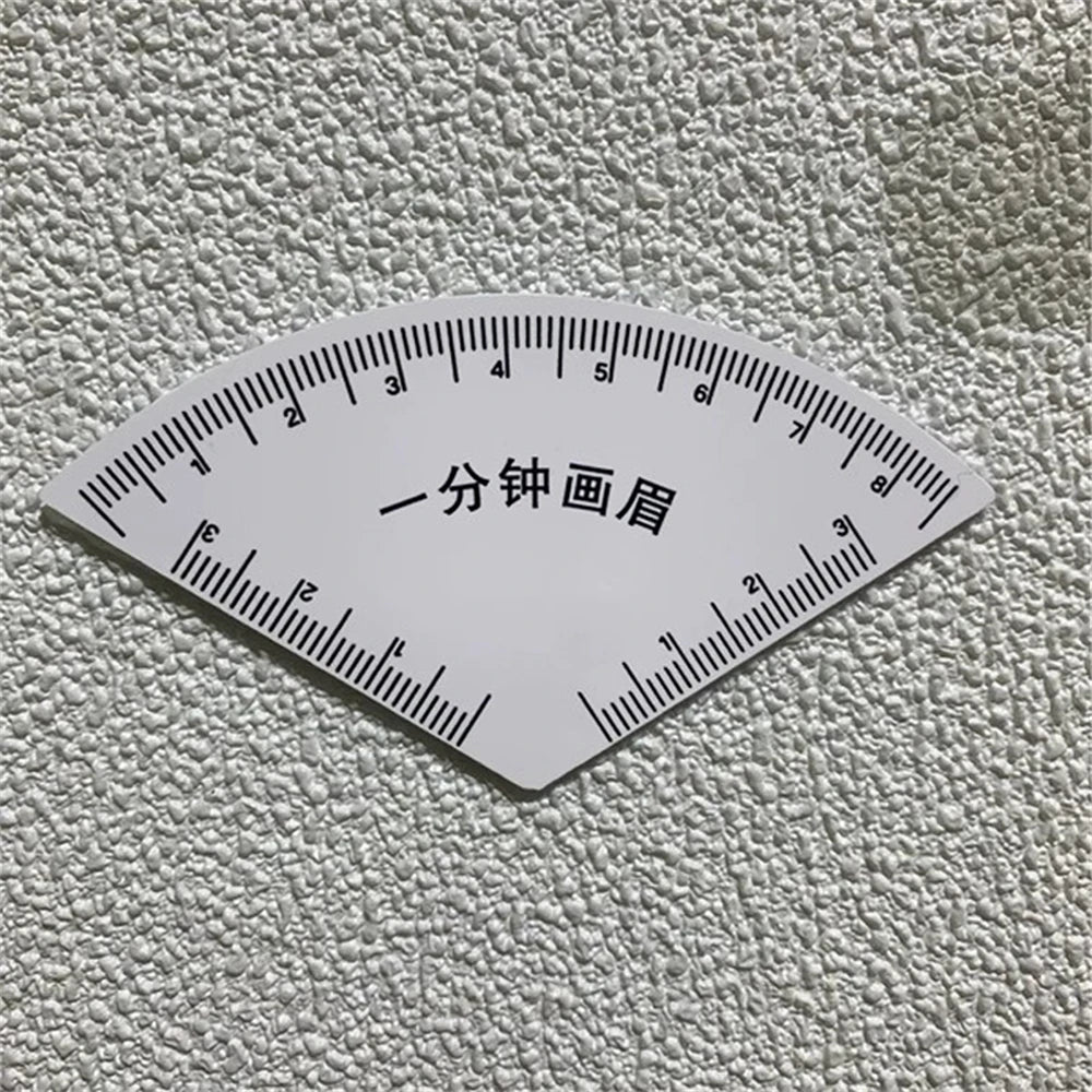 6 Shapes Drawing Eyebrow In 1 Minute Desgin Ruler Microblading Mapping Tool Shaping Permanent Drawing Tattoo Guide Ruler Eye Mak HIP White Chinese 1PC