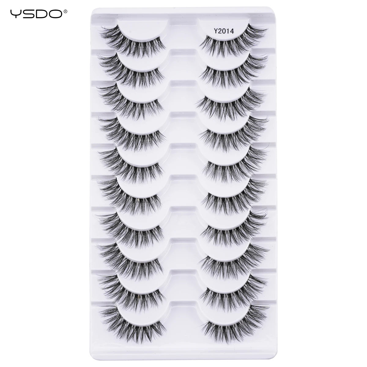 YSDO 5/10 Pairs Natural Eyelash Extension Hand Made Maquilagem Fluffy Fake Half Lashes Soft 3D Mink Lashes Makeup Faux Cilios HIP 10pairs-Y2014