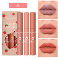 Dragon Ranee 3-Pc Velvet Matte Lip Gloss Set | Long Lasting Velvet Matte Lip Gloss HIP A