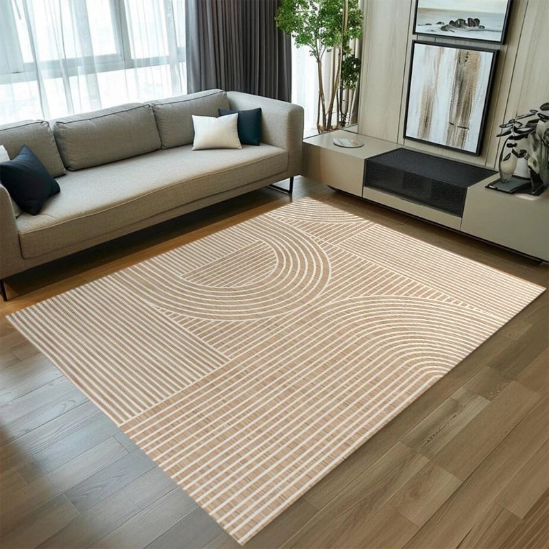 Modern Boho Geometric Area Rug – Non-Slip Indoor Floor Mat Area Rug HIP 1 40X60cm-Felt