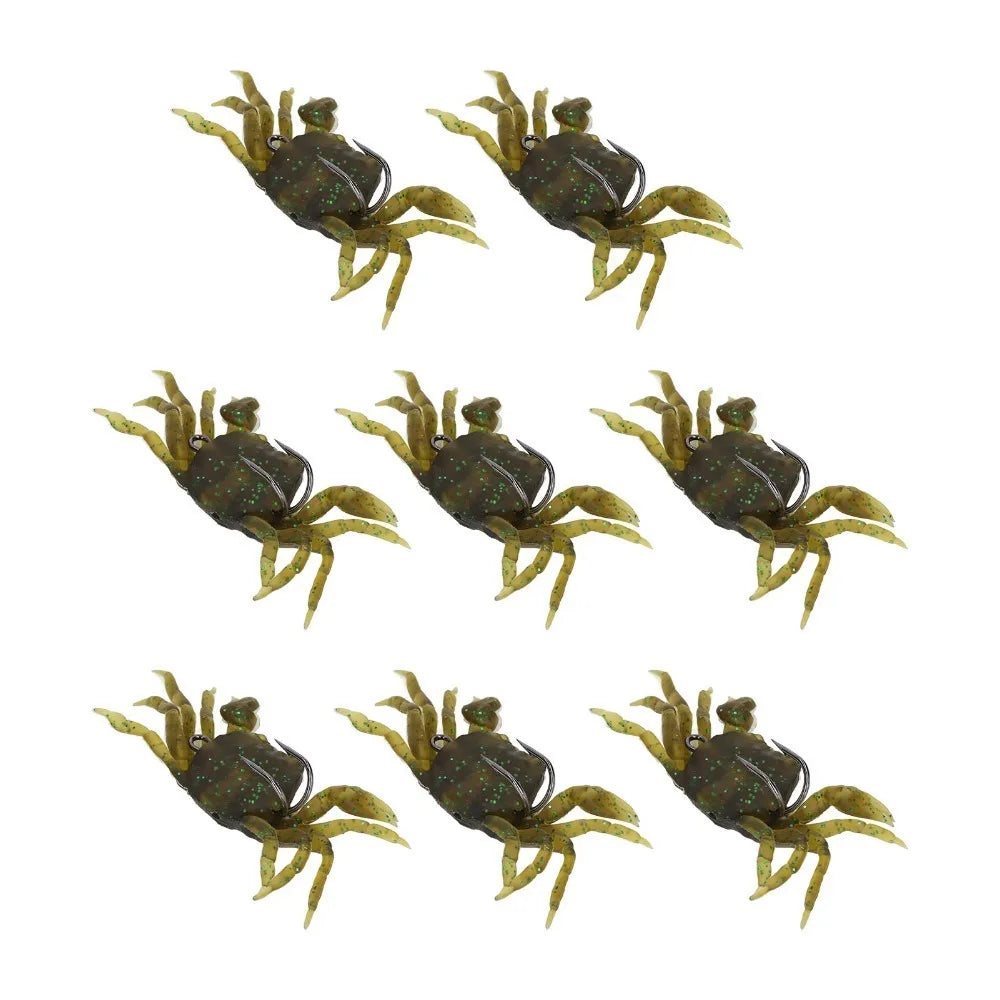 8-Pack Artificial Crab Soft Bait Lures with Hooks – 13cm 34g Fishing Soft Bait HIP