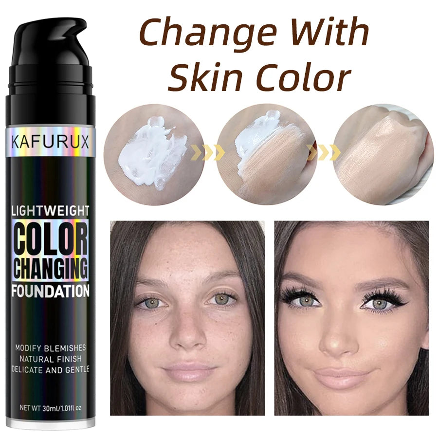 KAFURUX Color-Changing Liquid Foundation – Matte & Hydrating Liquid Foundation HIP