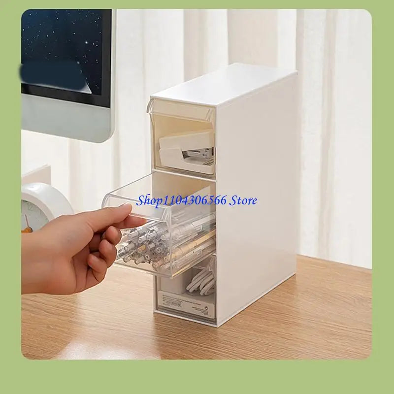 Stackable Desktop Drawer Storage Box – Desk Organiser Desktop Storage Organiser HIP
