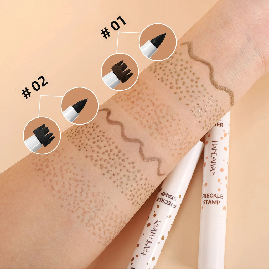 Handaiyan Double-Head Freckle Stamp Pen & Eyeliner – Waterproof Freckle Stamp Eyeliner HIP