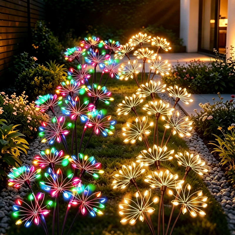 Solar Firework Fairy Lights – 60 LED IP65 Waterproof Garden Solar Garden Lights HIP
