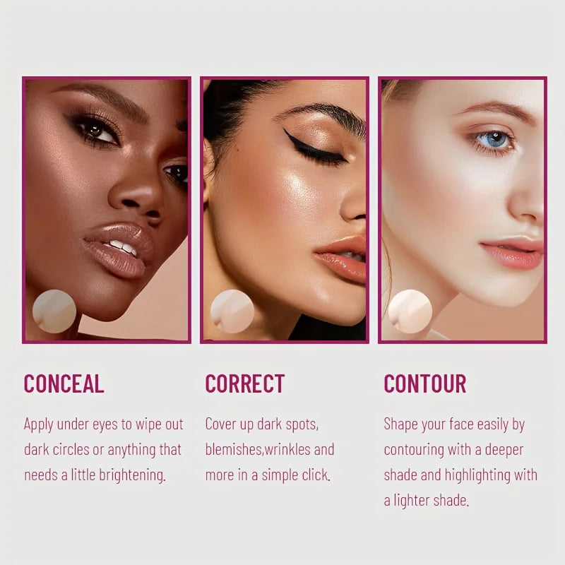 Sponge Tip Liquid Concealer & Foundation – All Skin Types Liquid Concealer HIP