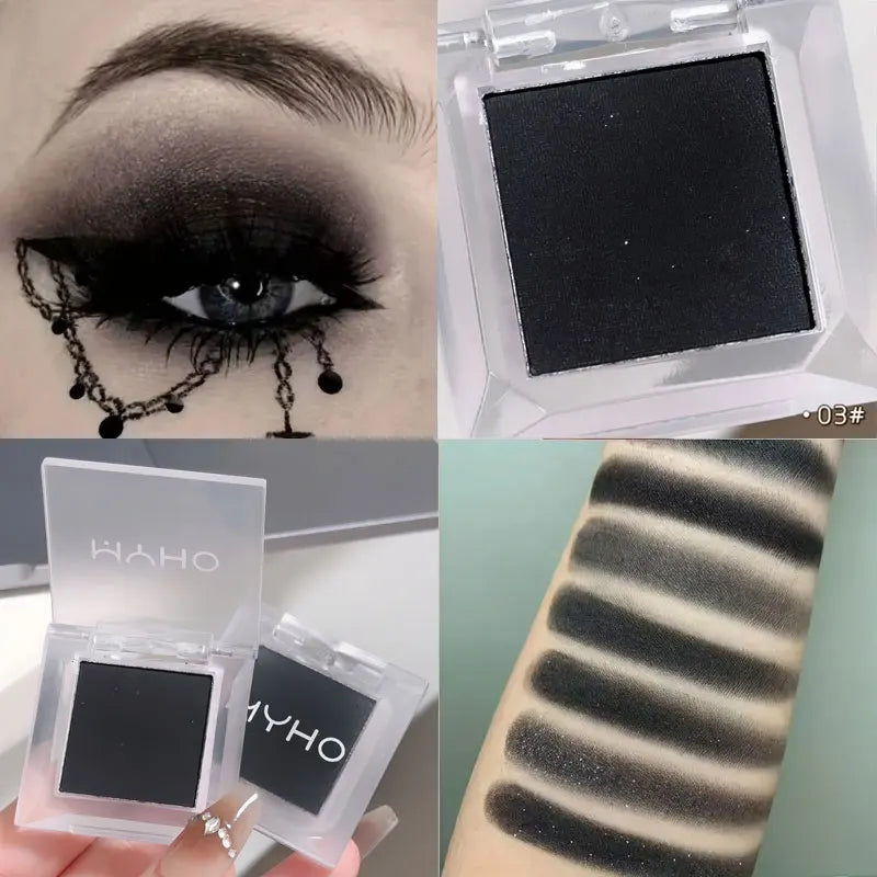 1Pcs Monochrome Matte Highlight Smoked Eye Shadow Plate Powder Is Delicate and Durable, Naturally Brightening Dopamine Eye Shado HIP