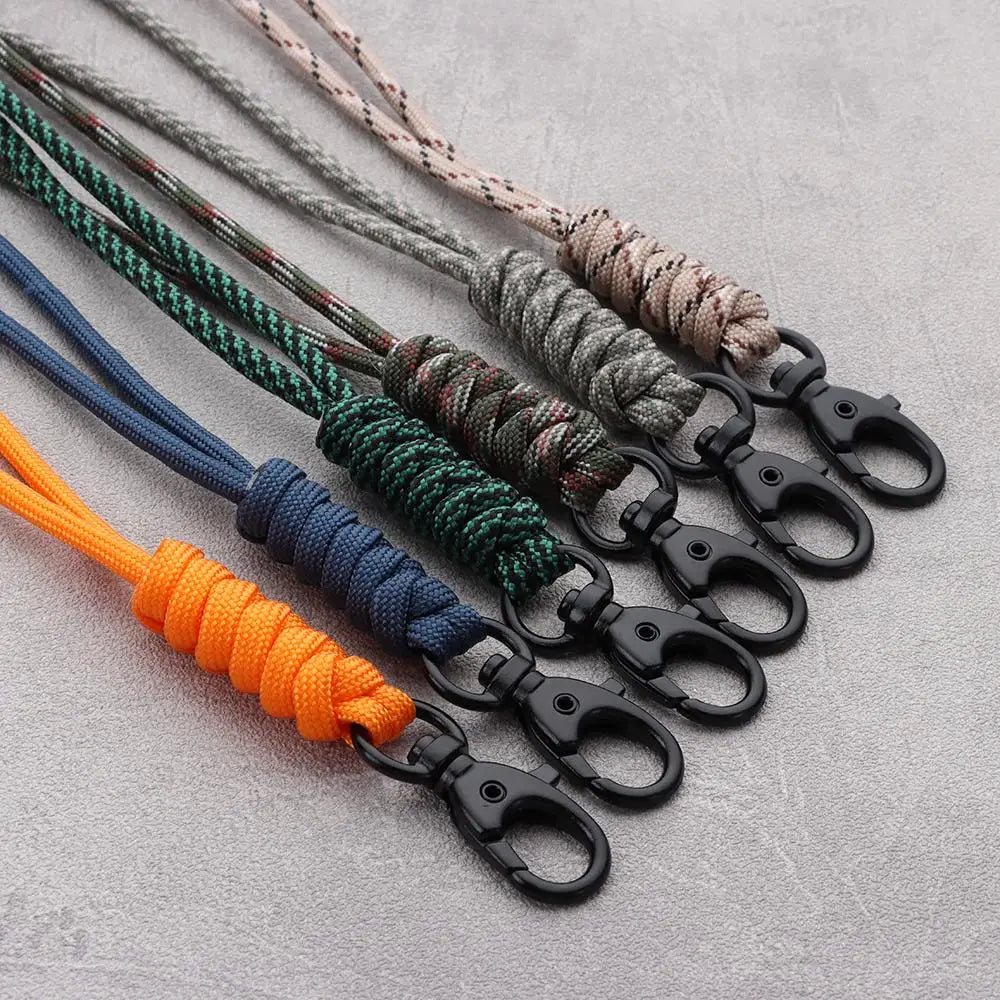 Paracord Keychain Lanyard – 10 Styles & Rotatable Buckle Paracord Keychain Lanyard HIP