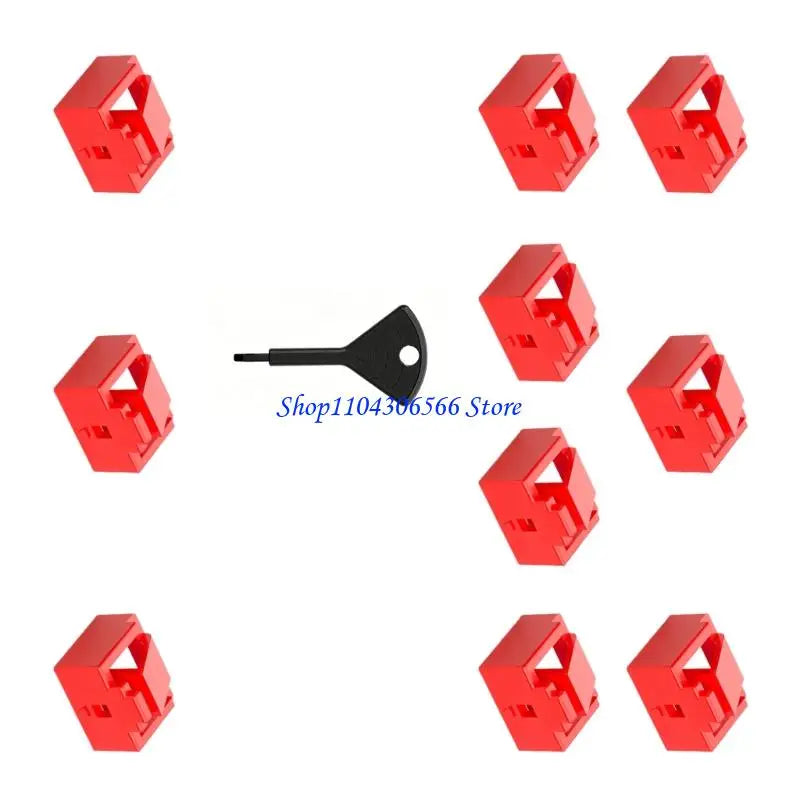 10-Pack RJ45 Dust Plugs – Ethernet Port Protectors Network Port Protectors HIP