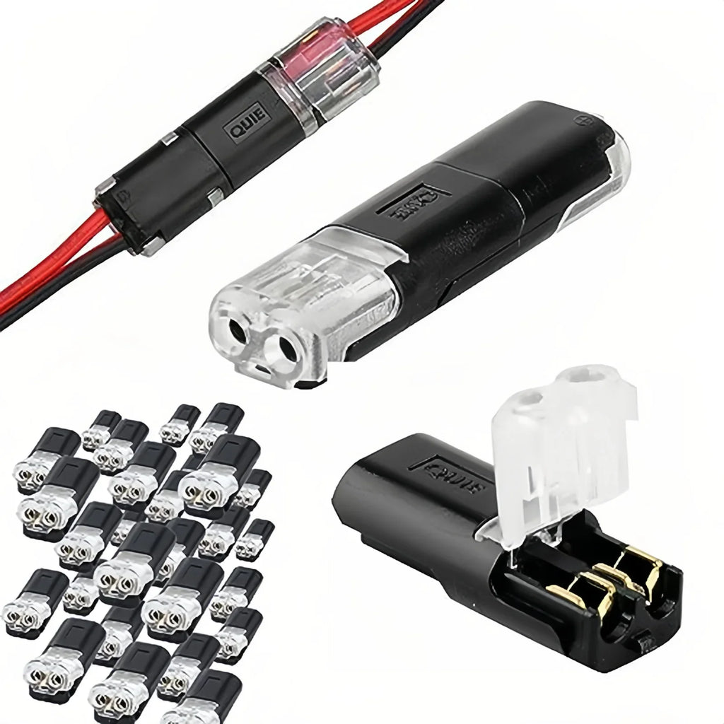 Waterproof 2-Pin Wire Connector – Snap Terminal 20/30 Pack Wire Connector Terminal HIP