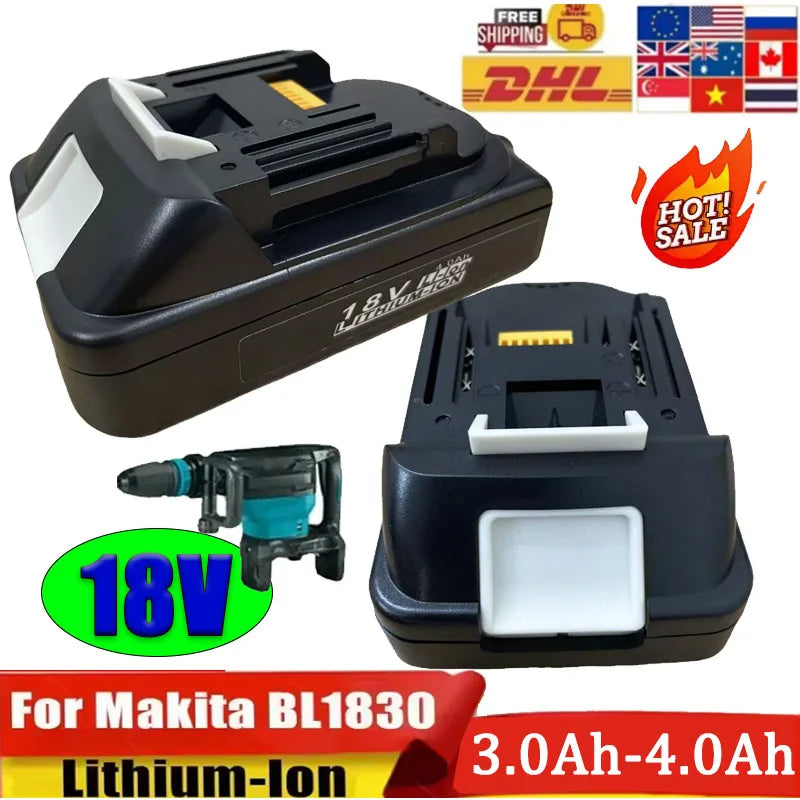18V Li-Ion Battery for Makita BL1830 BL1850 BL1860 LXT Tools Power Tool Battery HIP