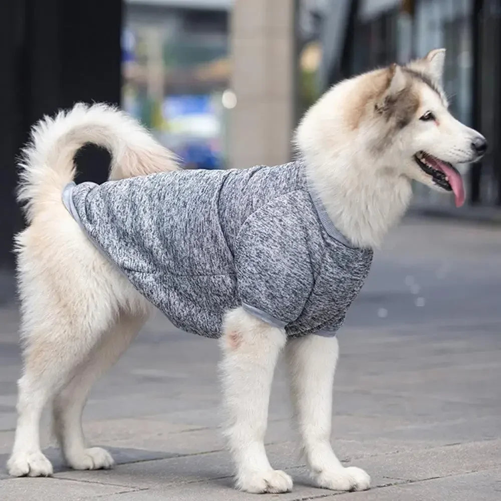 Dog Clothes for Big Dogs Fleece Dog Hoodies Soft Warm Costume Pet Dog Vest Golden Retriever Collie Labrador Large Dog Jacket HIP