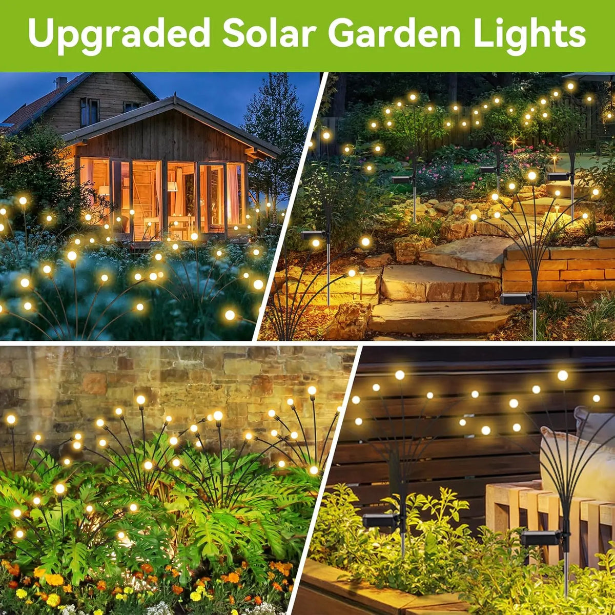 Solar Firefly Swaying Garden Lights – Yard & Pathway Decor Solar Garden Light HIP