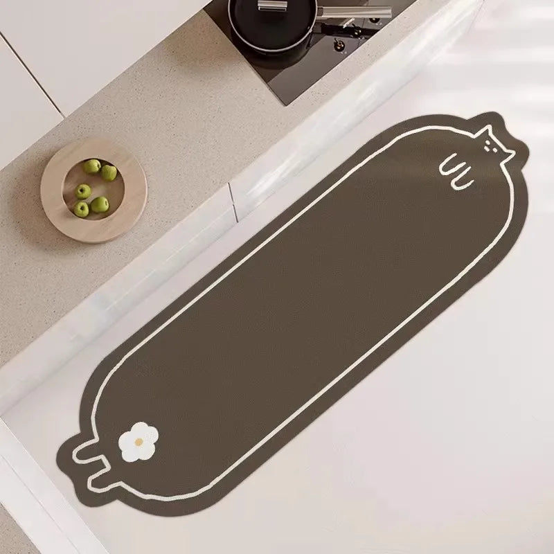 PVC Leather Kitchen Mat – Waterproof, Non-Slip, Oil-Proof Kitchen Floor Mat HIP GU5792-P 1pc 120x160cm