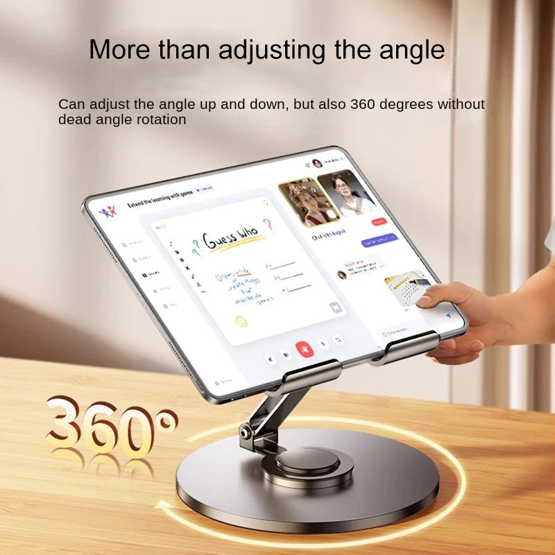 Foldable Aluminum Tablet & Phone Stand – 360° Adjustable Mount Tablet Phone Stand HIP