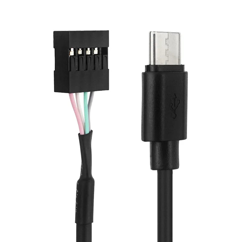 USB-C to 9-Pin Motherboard Power & Data Cable – 50cm USB Power Cable HIP