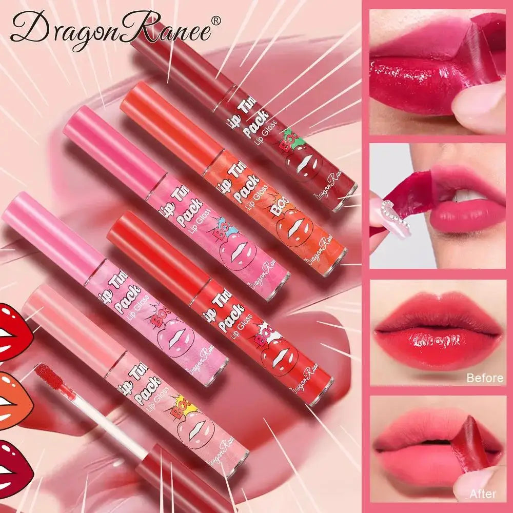 Dragon Ranee Matte Peel-Off Liquid Lip Stain – Waterproof Peel-Off Lip Stain HIP