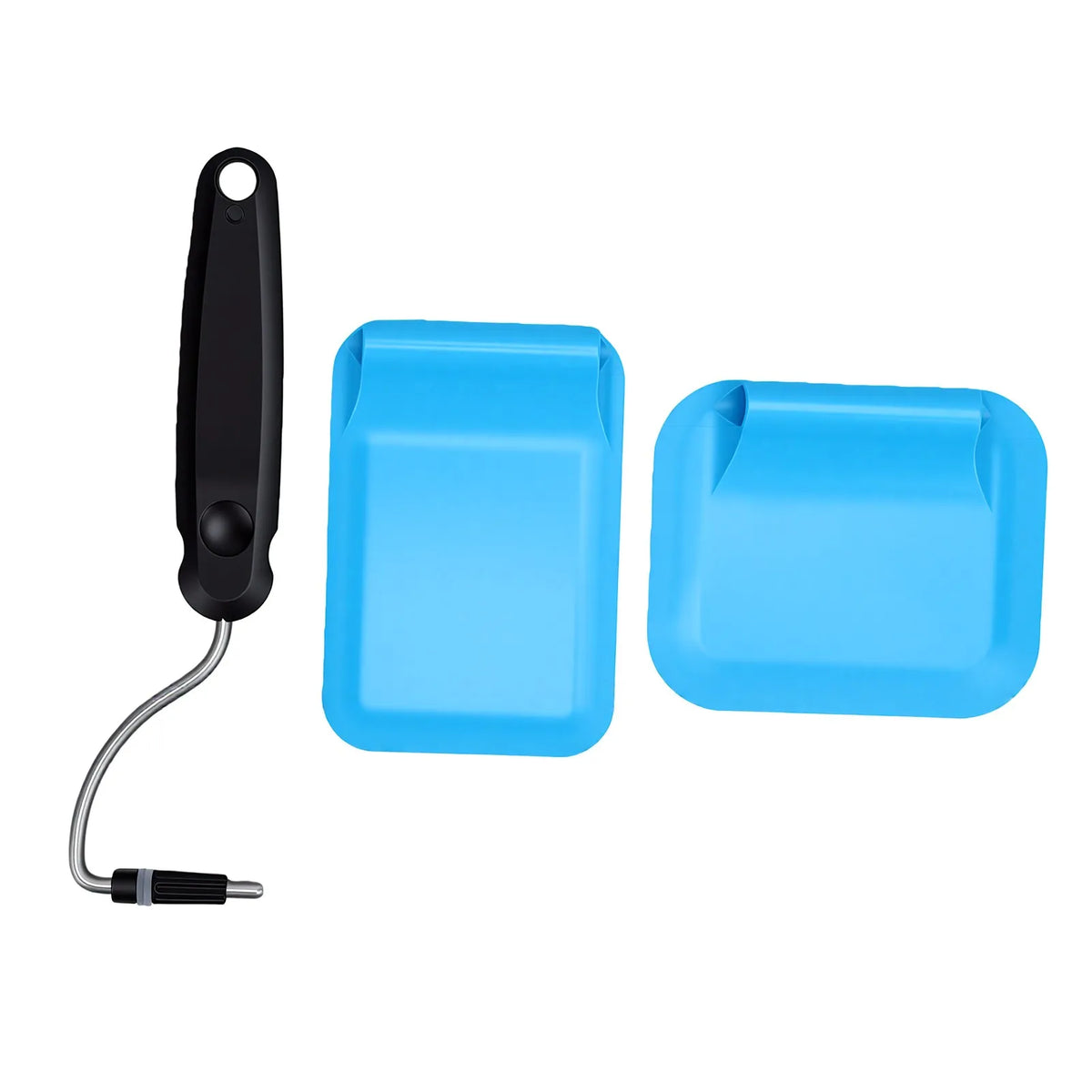 Adjustable Angle Spatula with Swappable Heads PPSU Non Stick Turner and Flipper for Eggs Pancakes Burgers Heat Resistance HIP Blue