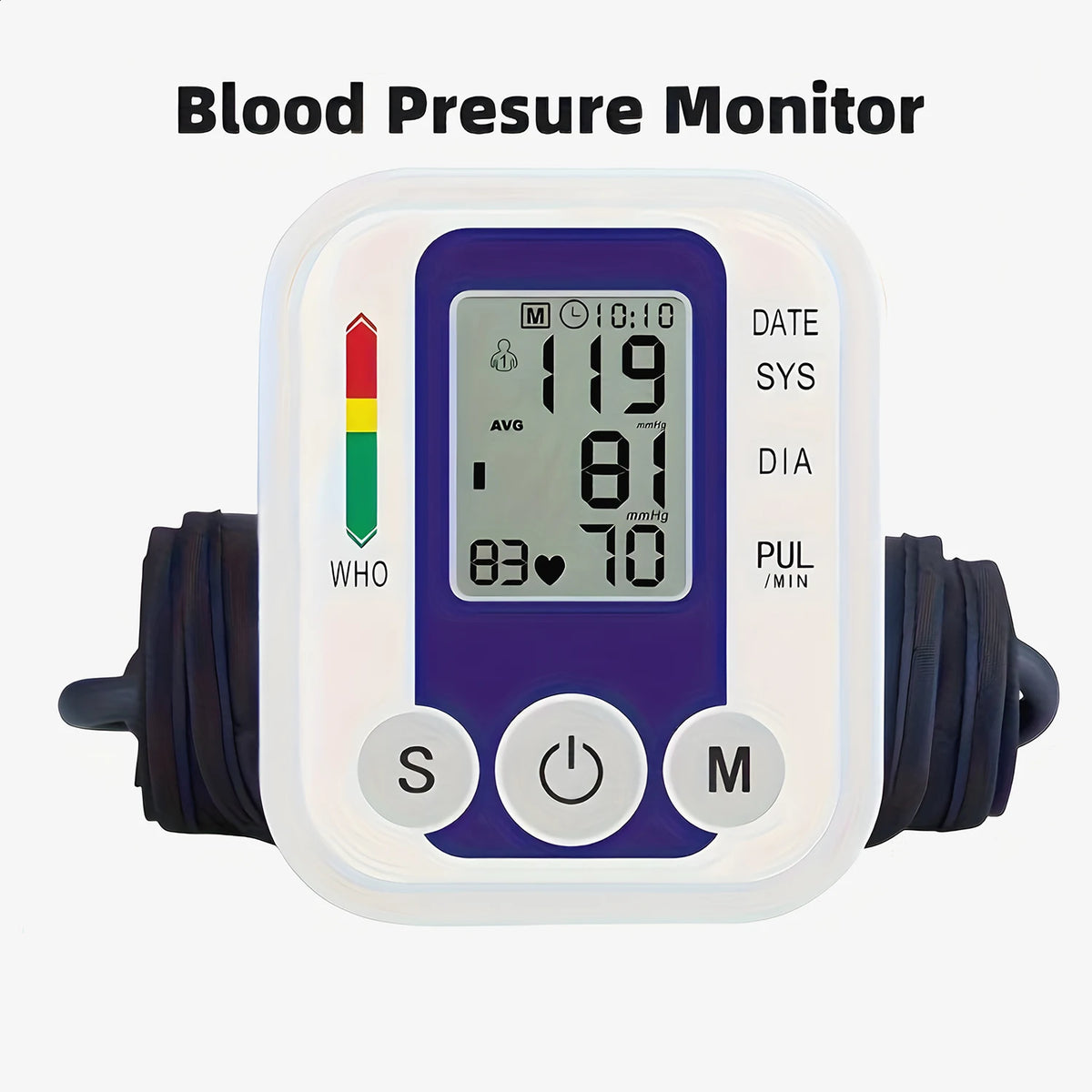Fireurus Digital Arm Blood Pressure Monitor & Heart Rate Blood Pressure Monitor HIP