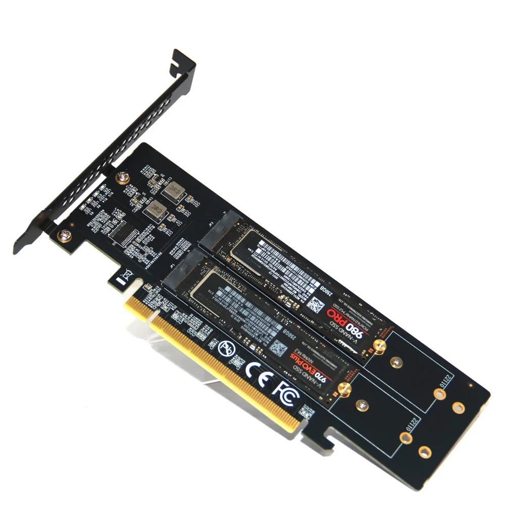 PCIe 4.0 X16 to 4x NVMe M.2 SSD Expansion Card – Gen4 NVMe Expansion Card HIP