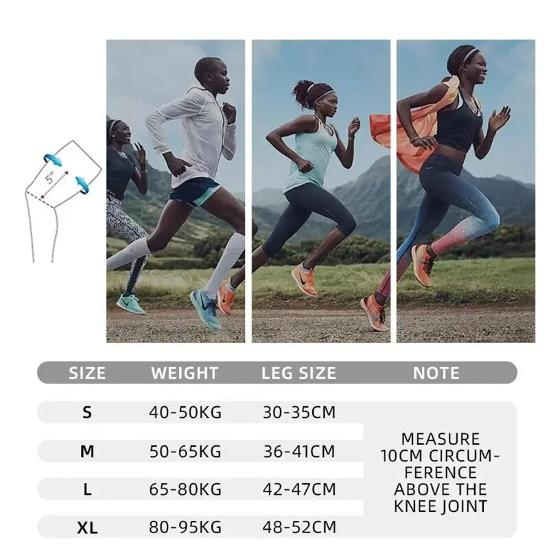 Adjustable Nylon Sports Knee Brace – Patella Stabilizer Knee Brace Support HIP