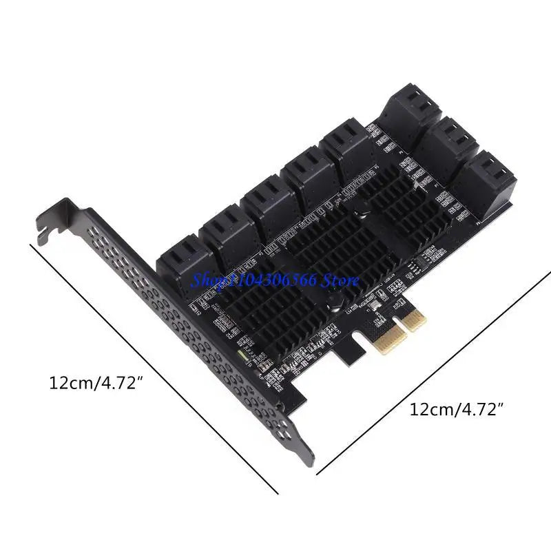 PCIe x16 to 16-Port SATA 3.0 Expansion Controller Card SATA Controller Card HIP