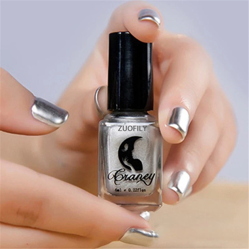 Gel Nail Polish without lamp Gel Semi-permanent Varnishes hybrid All for manicure Mirror Effect Metallic Shiny Glitter Silver HIP