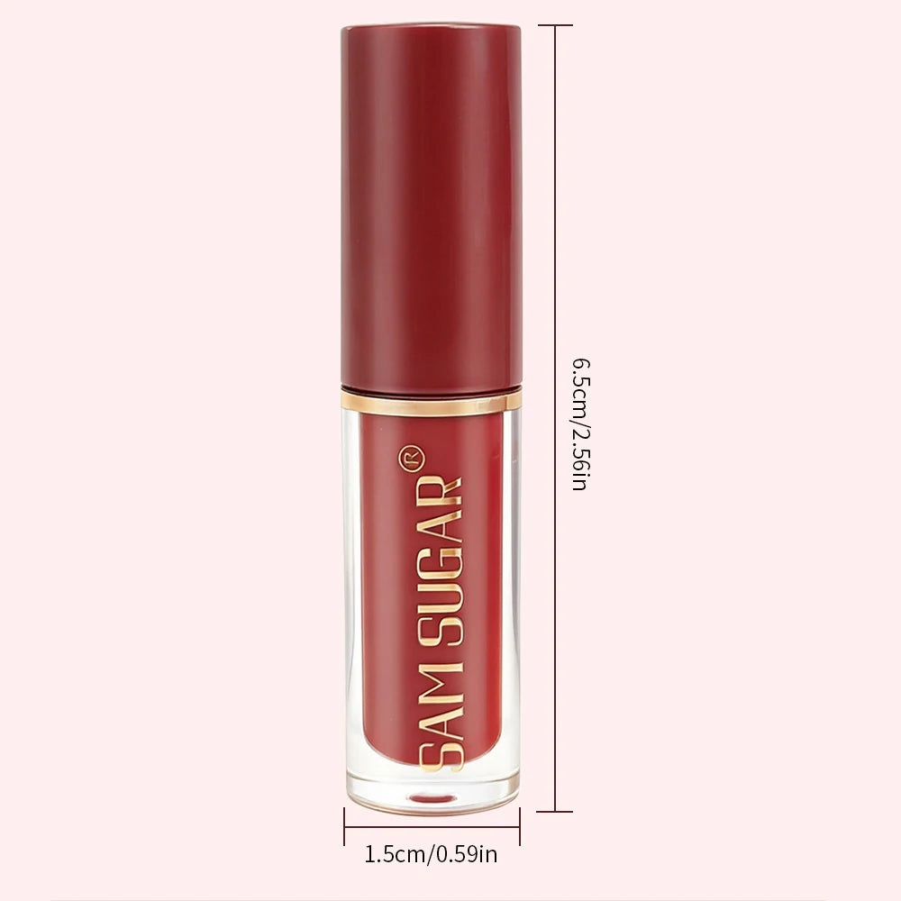 Portable 6 Colors Abundant Lip Gloss Tint Hydrating Moisturizing Lip Glaze Lip Plumper Lasting Make Up Liquid Lipstick Cosmetics HIP