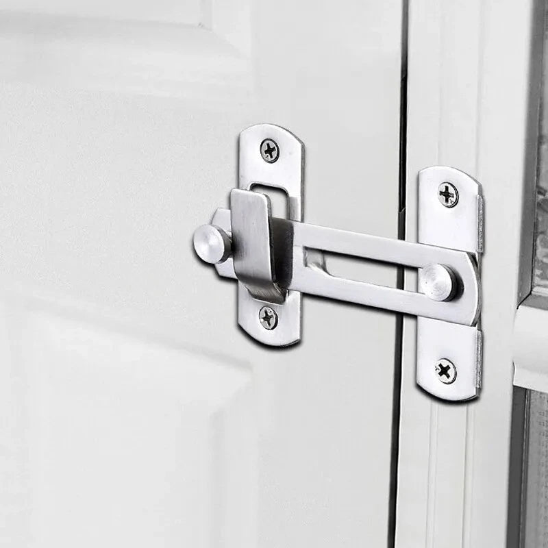 Sliding Barn Door Latch – Hook & Eye Bolt Lock 3" & 4" Door Latch Hardware HIP