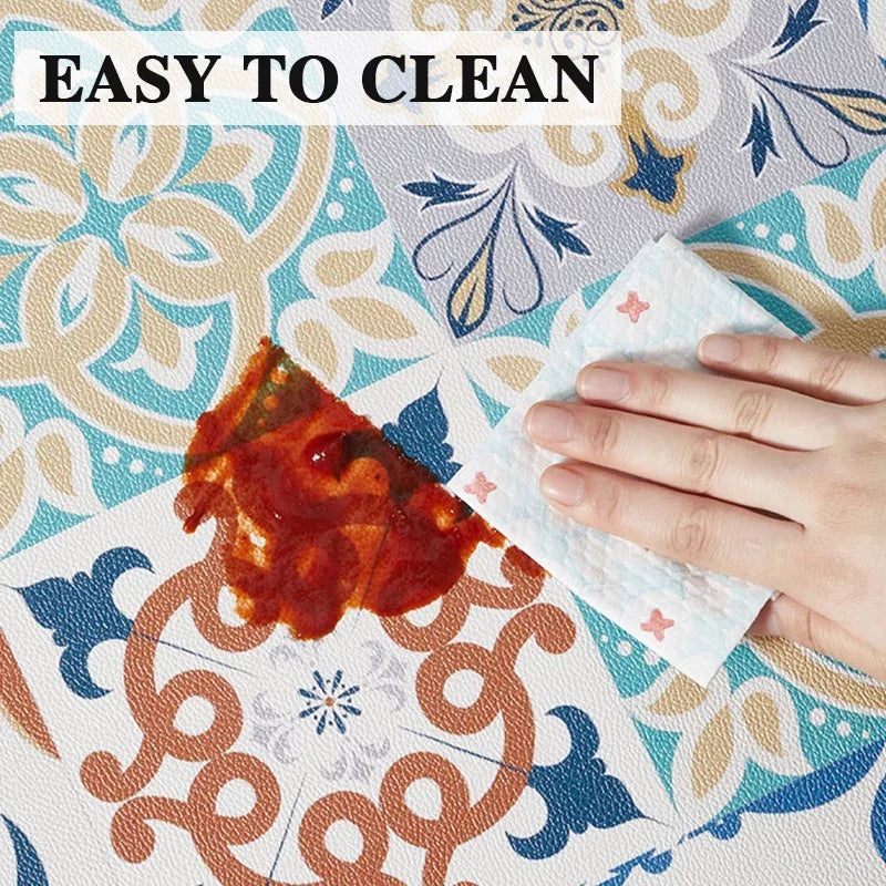 PVC Leather Kitchen Floor Mat – Waterproof Anti-Slip Runner Kitchen Floor Mat HIP