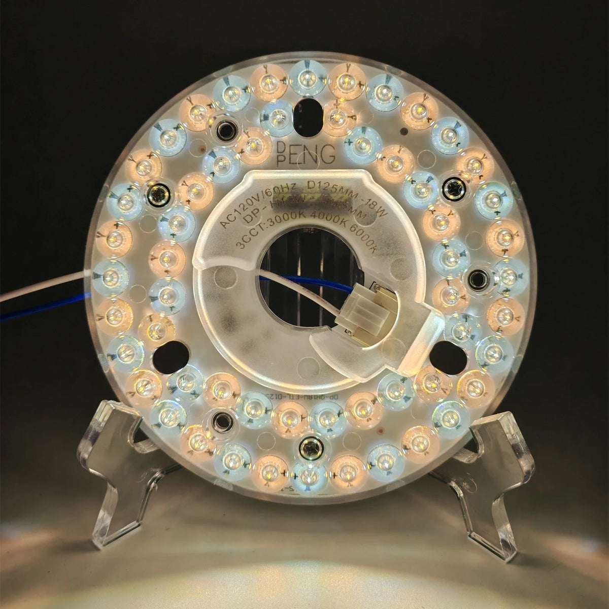 Ceiling Light Replacement Panel Memory Function Ceiling Fan LED Light 3CCT 3000K 4000K 6000K Aluminum PC for Home HIP