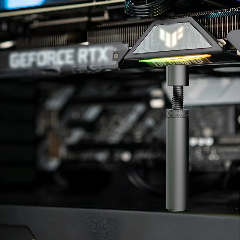 Adjustable GPU Support Bracket | Aluminum Alloy, 27–120mm GPU Support Bracket HIP