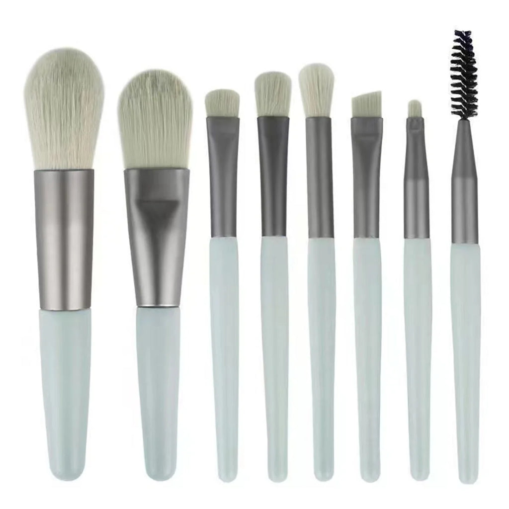 8-Piece Soft Fluffy Mini Makeup Brush Set – Blending Kit Makeup Brush Set HIP