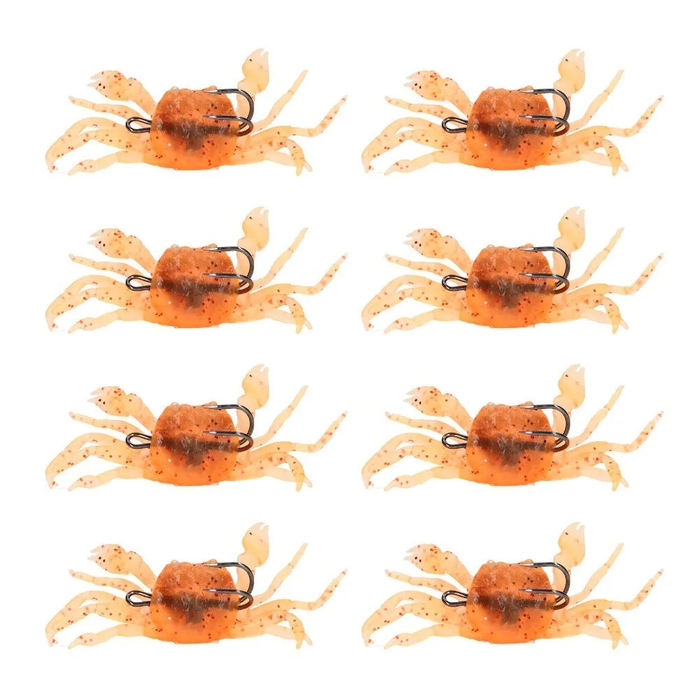 8-Pack Artificial Crab Soft Bait Lures with Hooks – 13cm 34g Fishing Soft Bait HIP