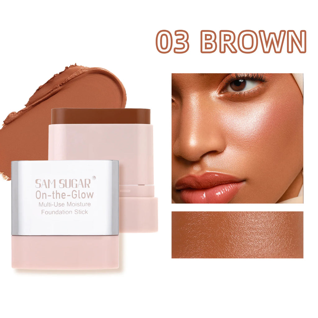SAM SUGAR Oil Control Foundation Stick – Waterproof Concealer Foundation Stick HIP 03