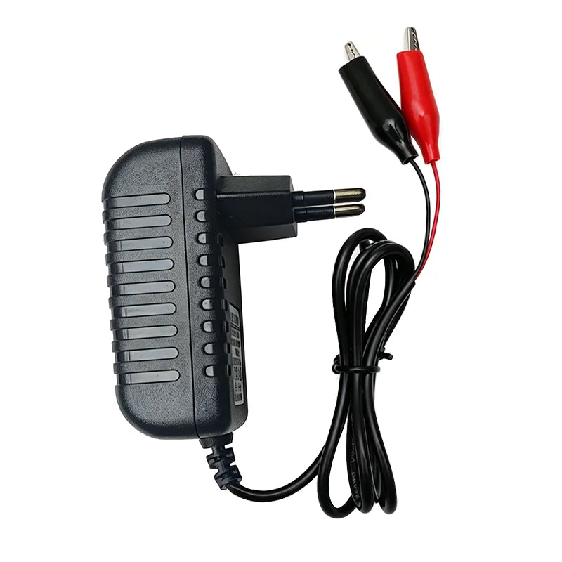 14.6V 2A LiFePO4 Charger with Dual Alligator Clips for 12V Battery Charger HIP EU Plug