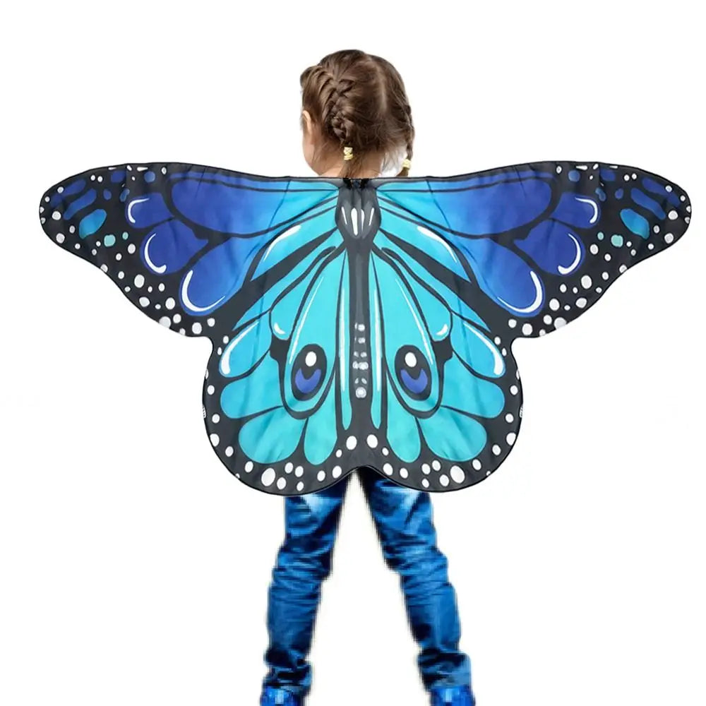 Kids Butterfly Wings Cape – Girls Fairy Shawl Costume Kids Fairy Costume HIP